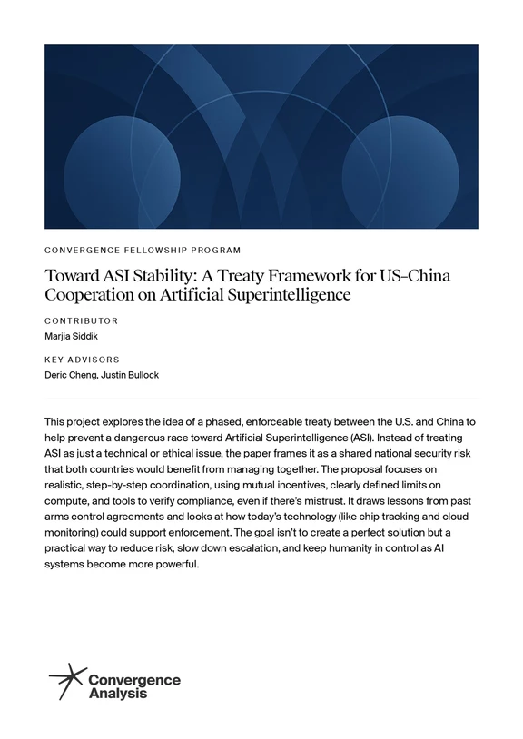 Toward ASI Stability: A Treaty Framework for US–China Cooperation on Artificial Superintelligence